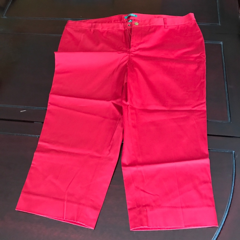 Ralph Lauren 18W red pants brand new